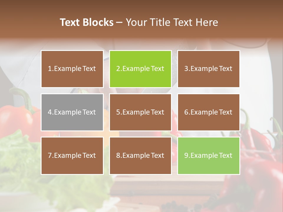Indoors Foodstuff Vegs PowerPoint Template