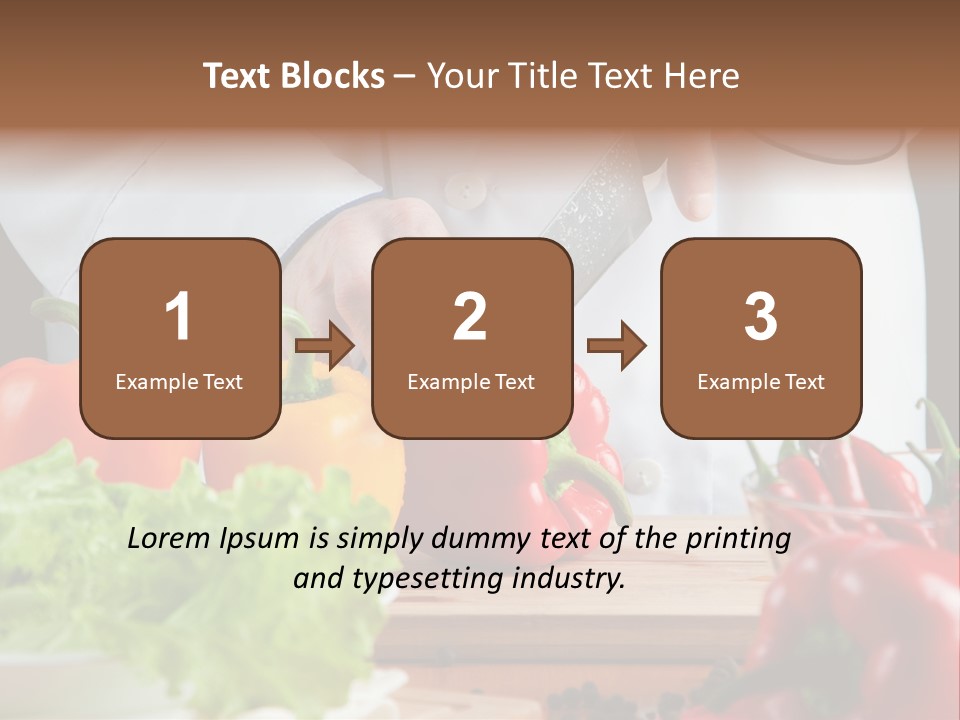 Indoors Foodstuff Vegs PowerPoint Template