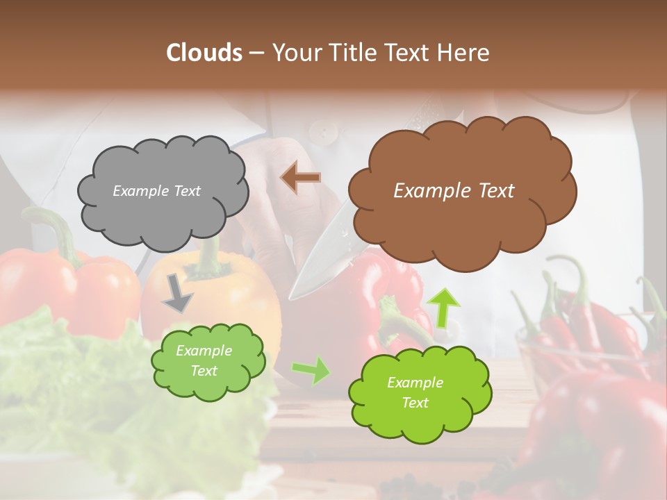 Indoors Foodstuff Vegs PowerPoint Template