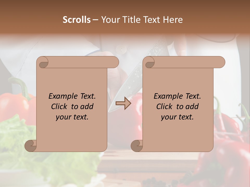 Indoors Foodstuff Vegs PowerPoint Template