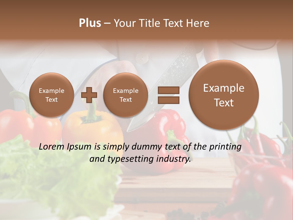 Indoors Foodstuff Vegs PowerPoint Template