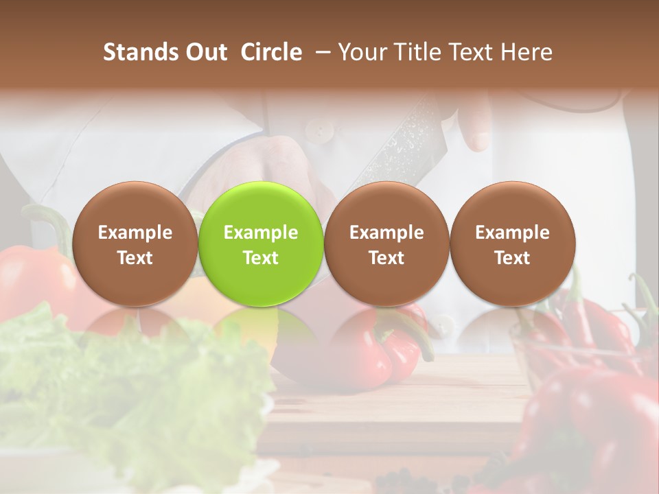 Indoors Foodstuff Vegs PowerPoint Template