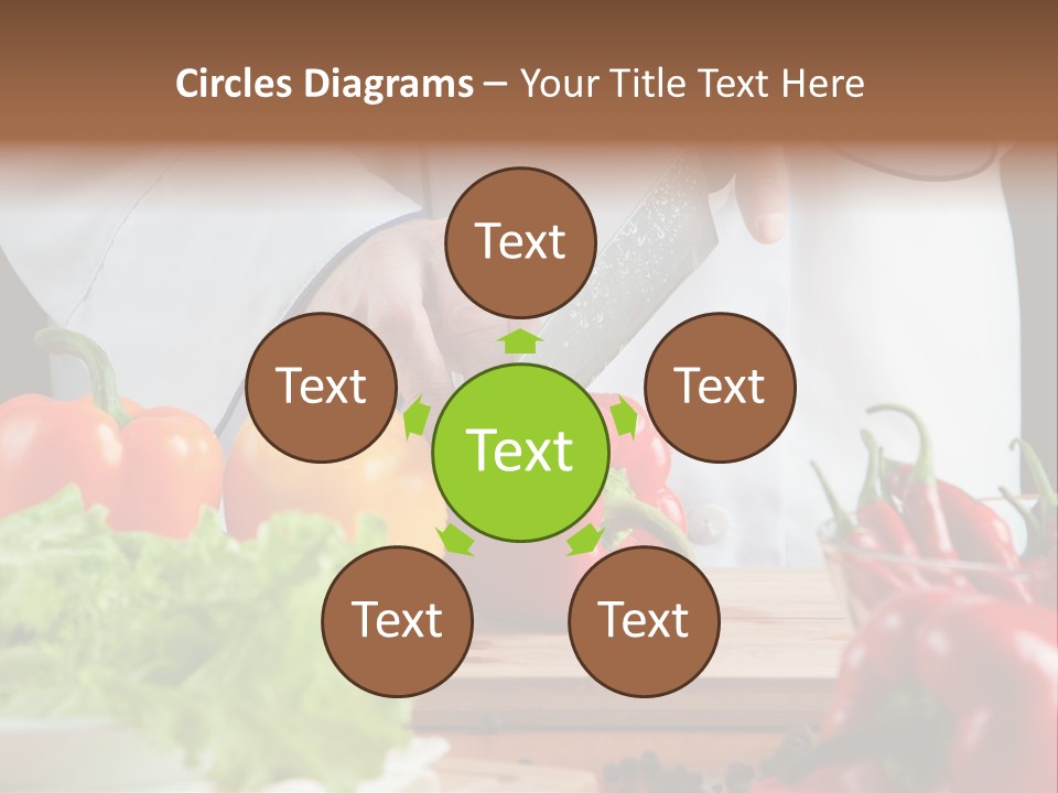 Indoors Foodstuff Vegs PowerPoint Template