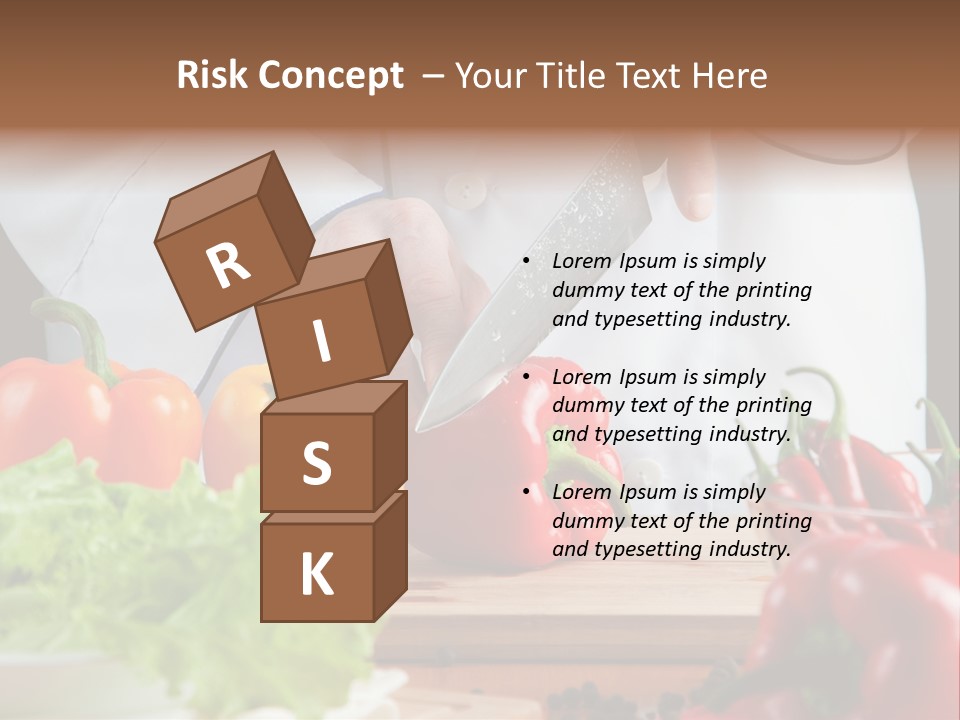 Indoors Foodstuff Vegs PowerPoint Template