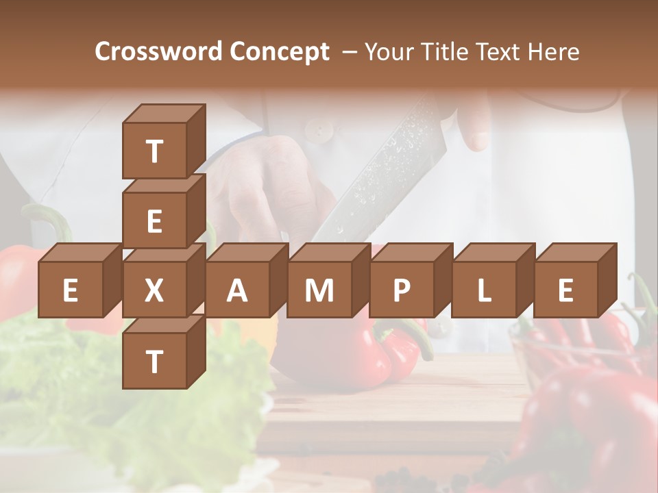 Indoors Foodstuff Vegs PowerPoint Template