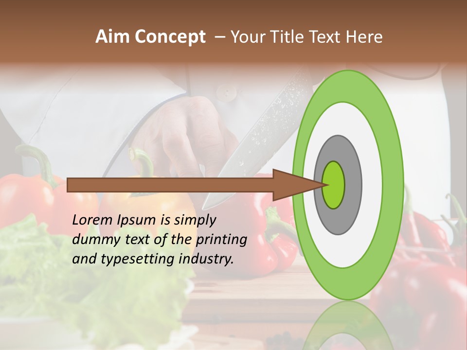 Indoors Foodstuff Vegs PowerPoint Template