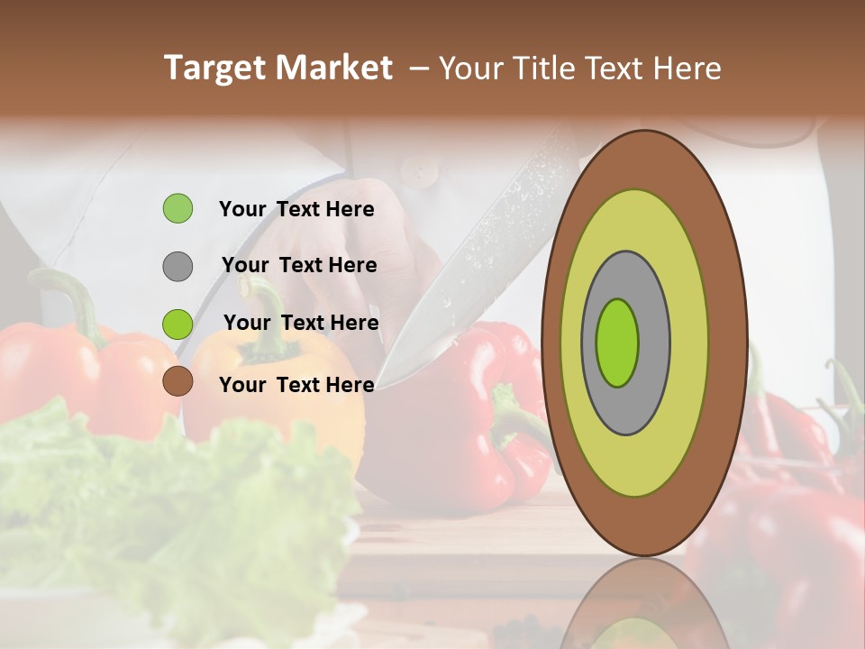 Indoors Foodstuff Vegs PowerPoint Template