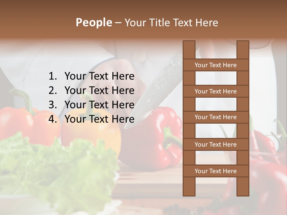 Indoors Foodstuff Vegs PowerPoint Template