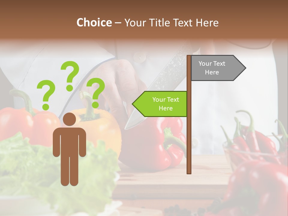 Indoors Foodstuff Vegs PowerPoint Template