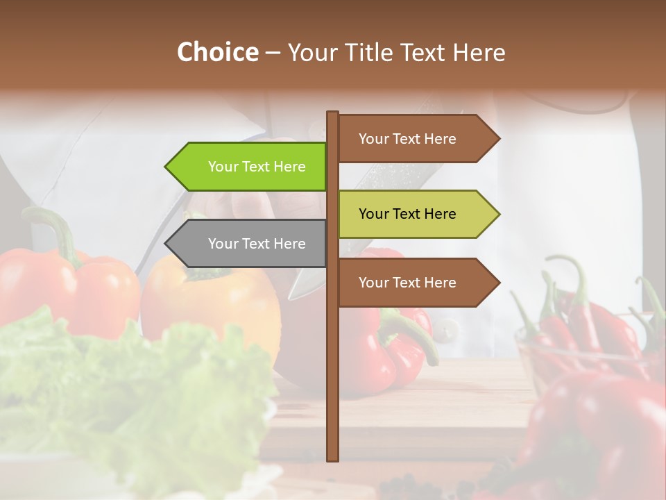Indoors Foodstuff Vegs PowerPoint Template