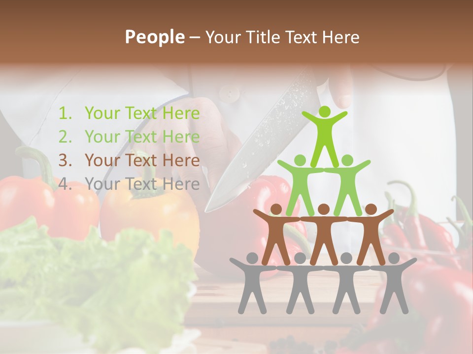 Indoors Foodstuff Vegs PowerPoint Template