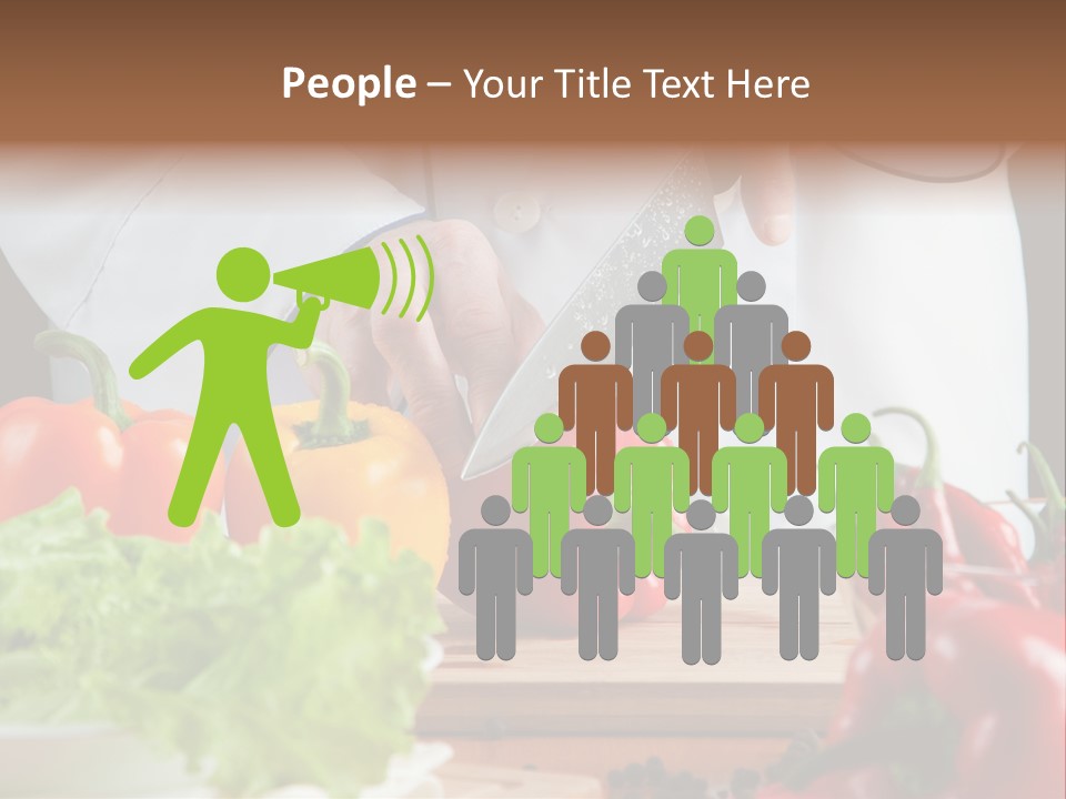 Indoors Foodstuff Vegs PowerPoint Template