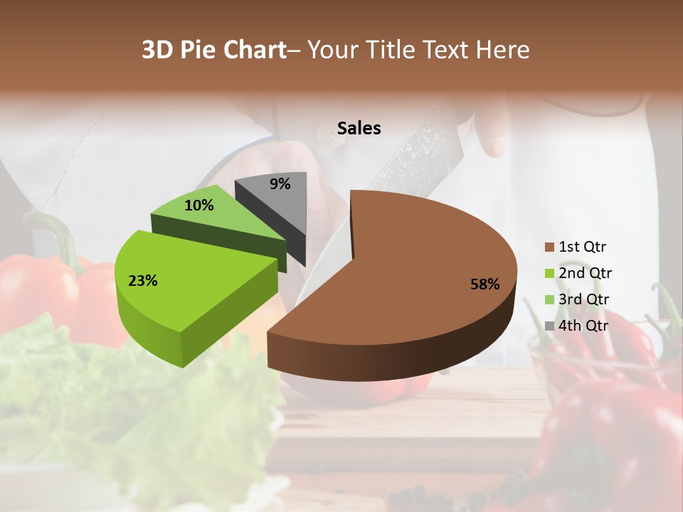 Indoors Foodstuff Vegs PowerPoint Template