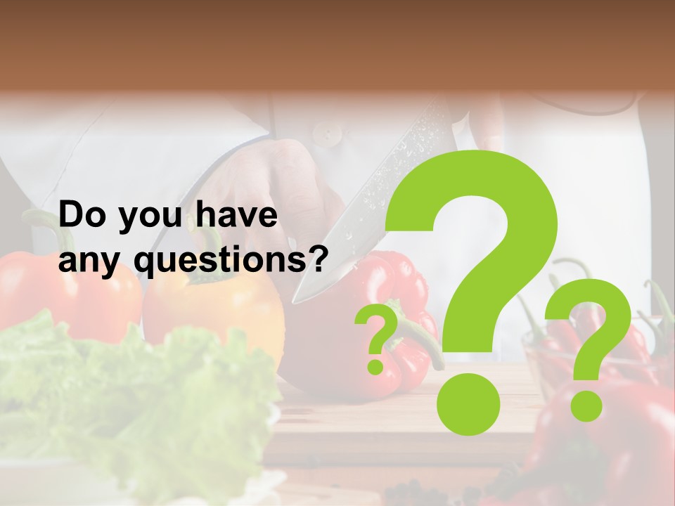 Indoors Foodstuff Vegs PowerPoint Template