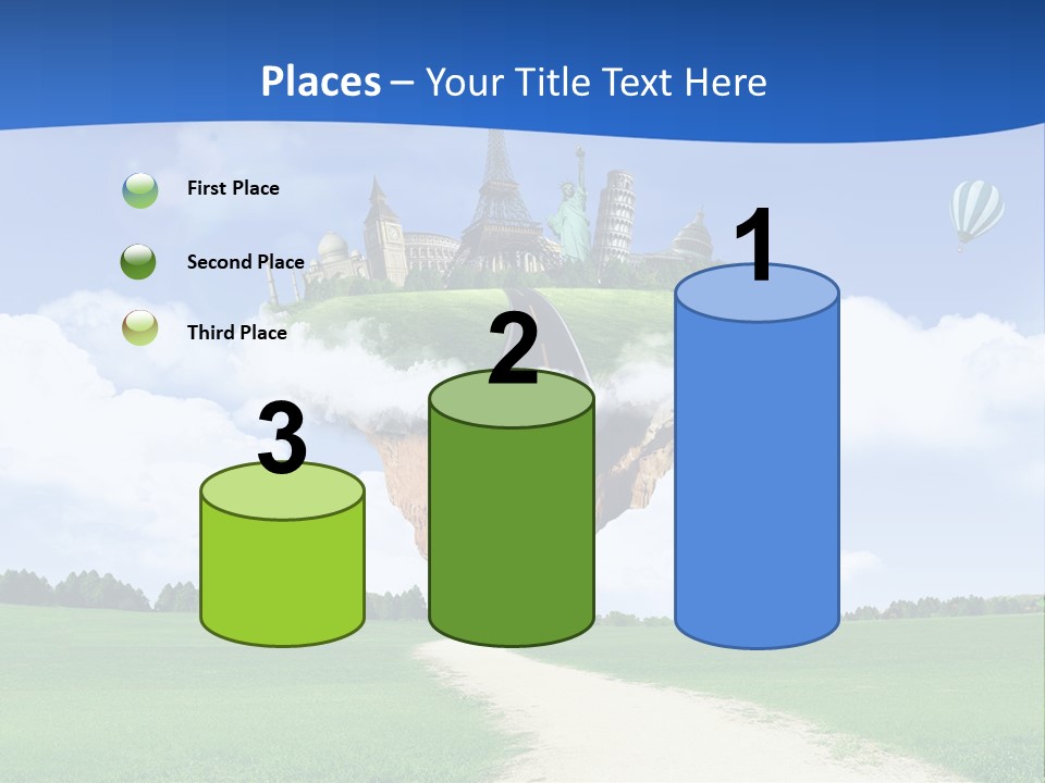 Retro City Isolated PowerPoint Template