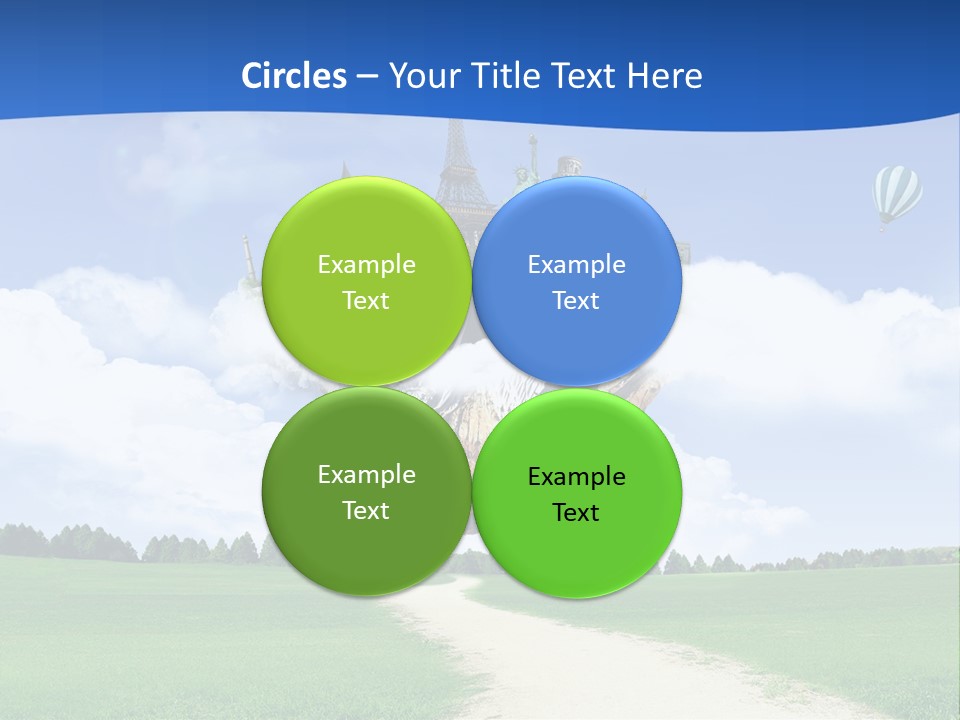 Retro City Isolated PowerPoint Template