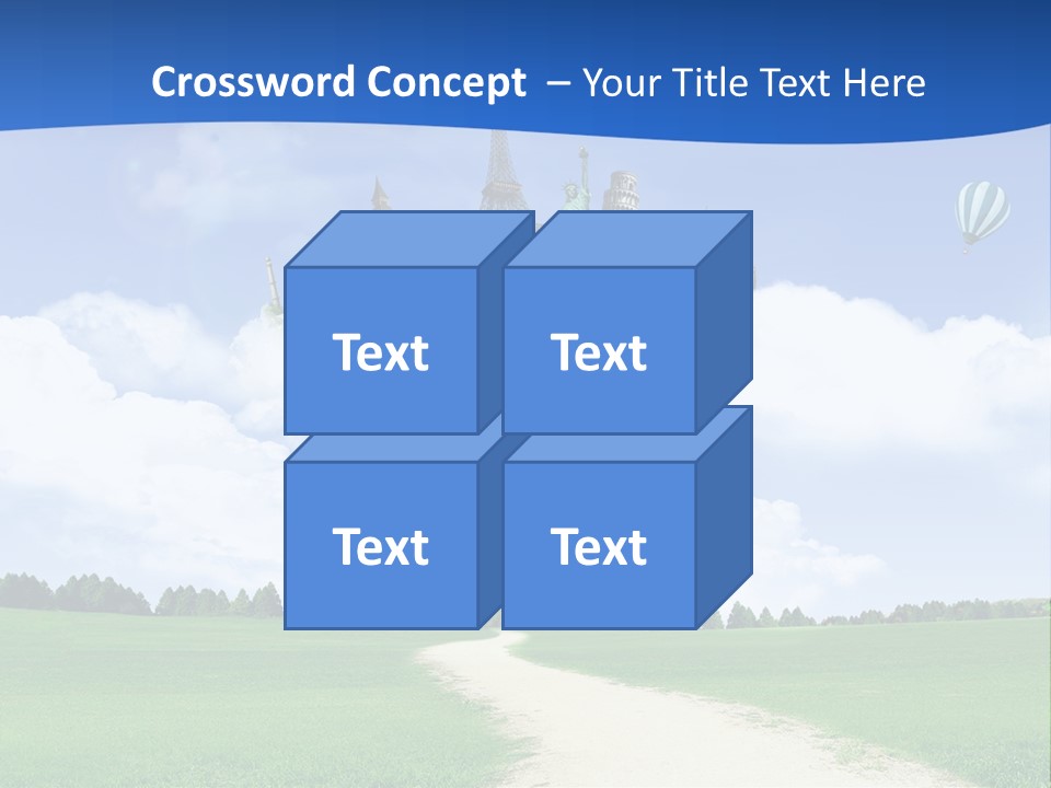 Retro City Isolated PowerPoint Template
