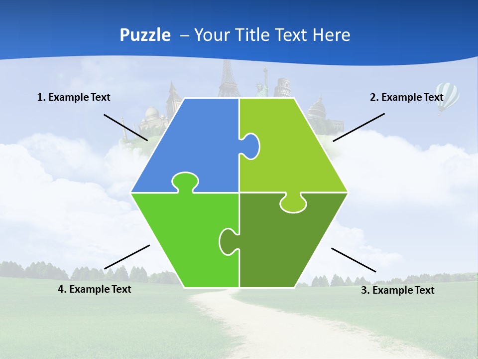 Retro City Isolated PowerPoint Template