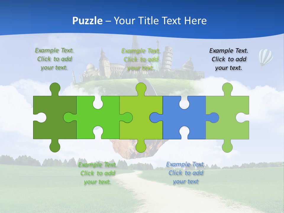Retro City Isolated PowerPoint Template