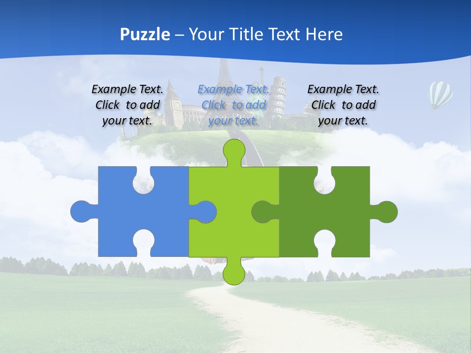 Retro City Isolated PowerPoint Template