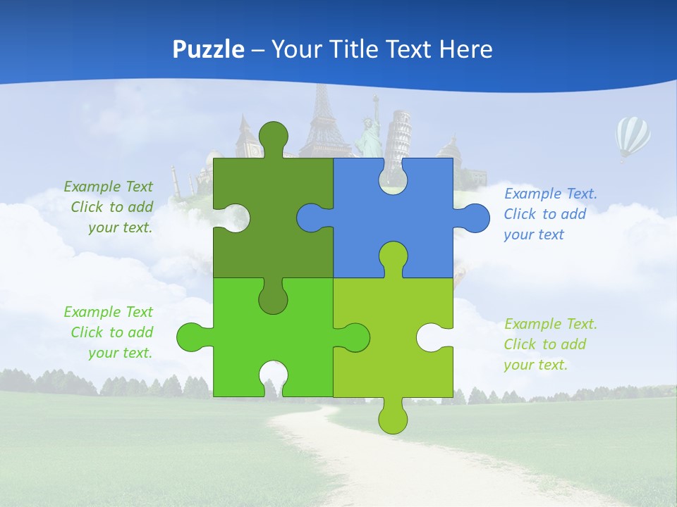 Retro City Isolated PowerPoint Template