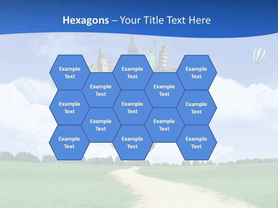 Retro City Isolated PowerPoint Template