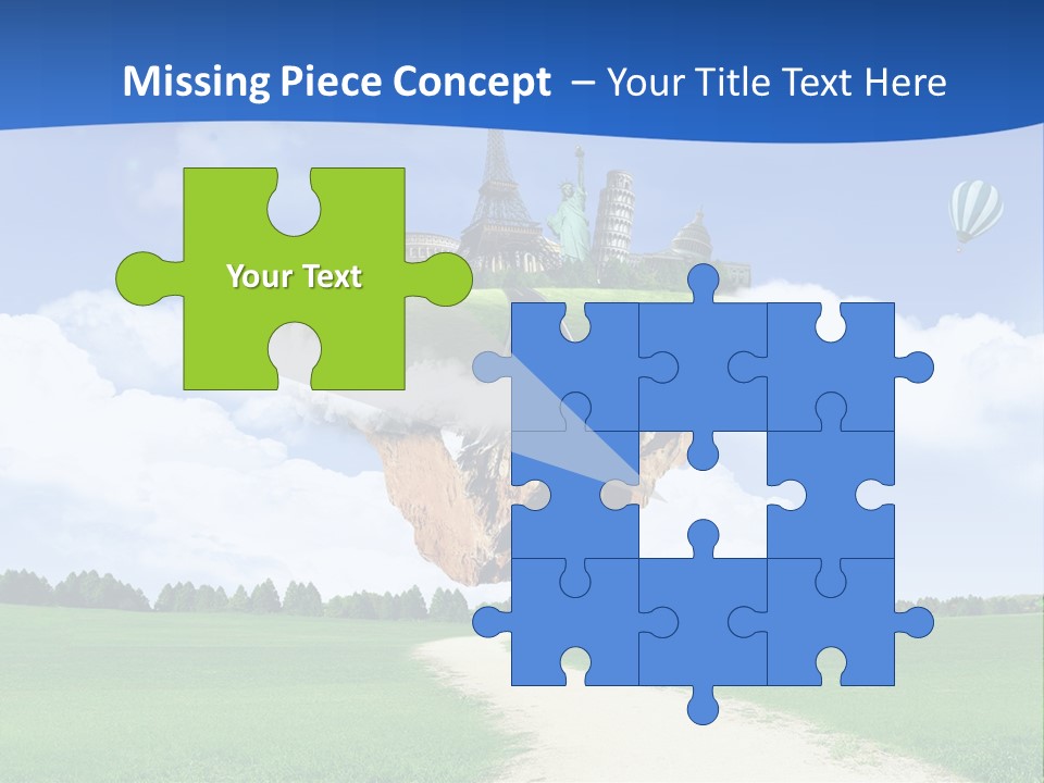 Retro City Isolated PowerPoint Template