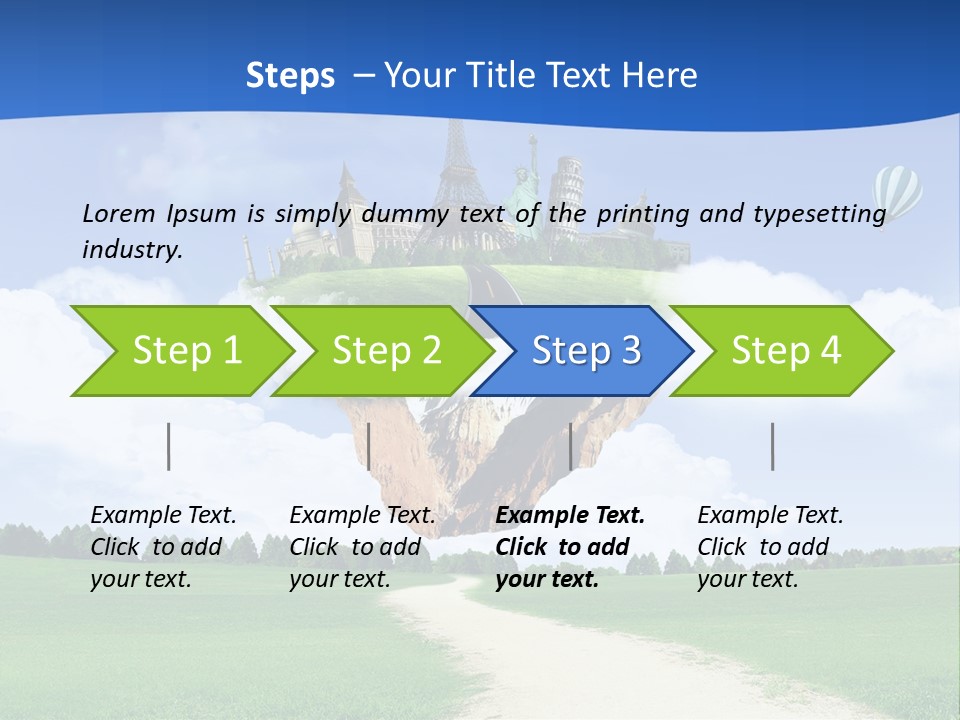 Retro City Isolated PowerPoint Template