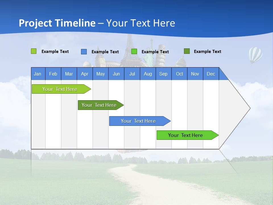 Retro City Isolated PowerPoint Template
