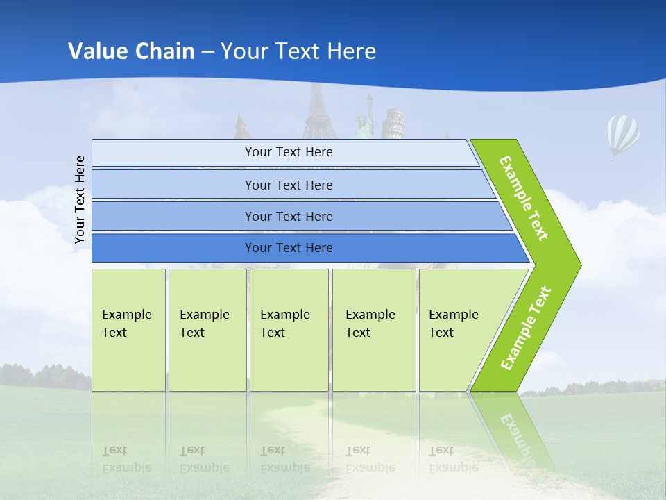 Retro City Isolated PowerPoint Template