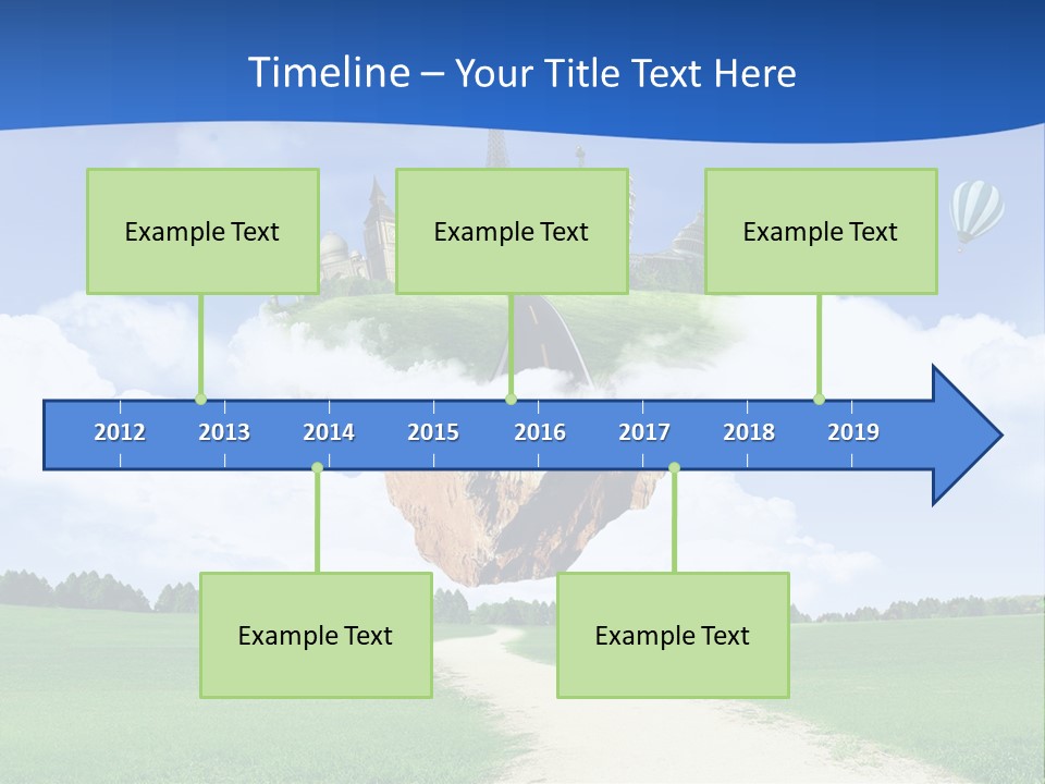 Retro City Isolated PowerPoint Template