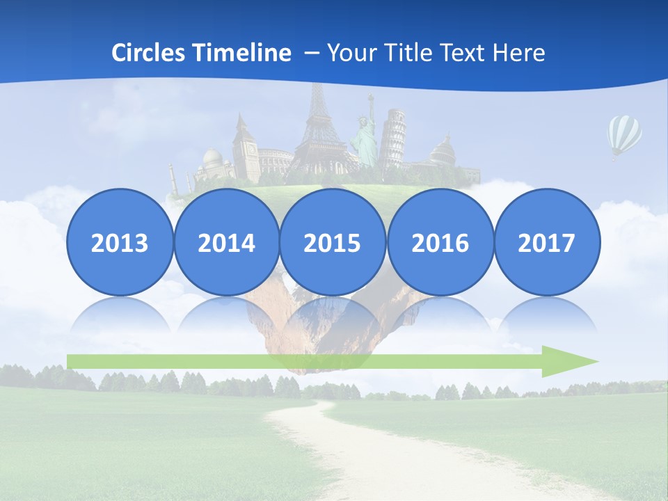 Retro City Isolated PowerPoint Template