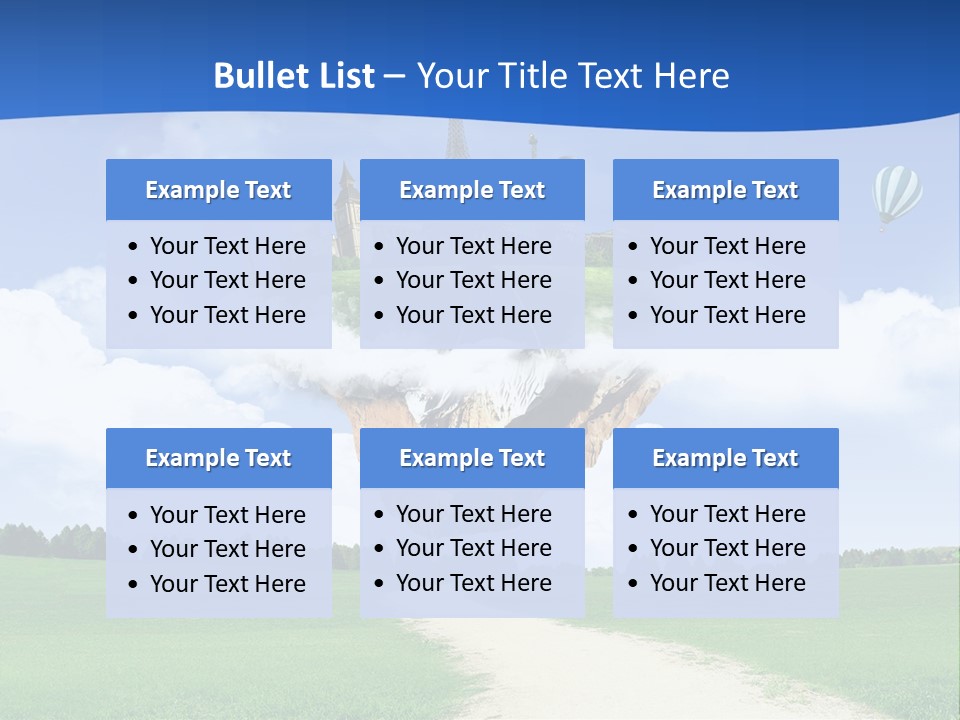 Retro City Isolated PowerPoint Template