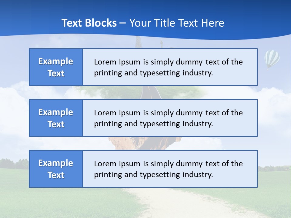 Retro City Isolated PowerPoint Template