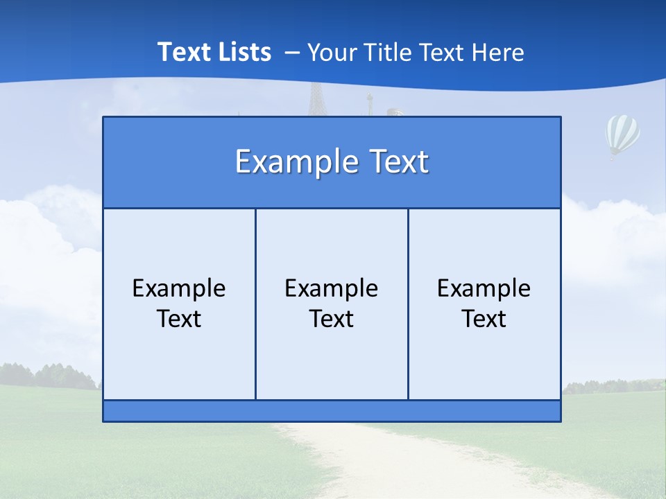 Retro City Isolated PowerPoint Template