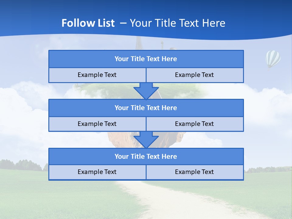 Retro City Isolated PowerPoint Template