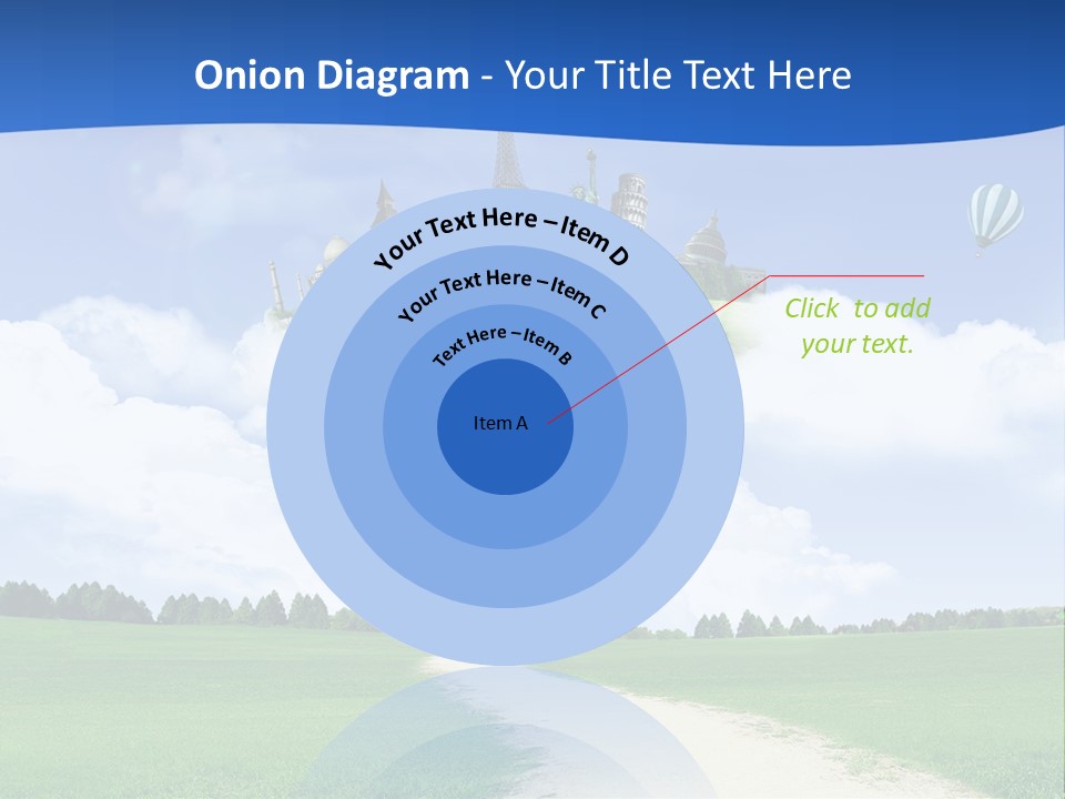 Retro City Isolated PowerPoint Template