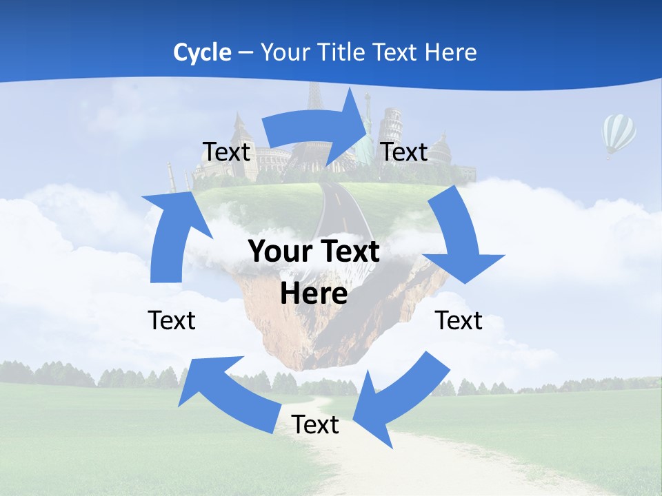 Retro City Isolated PowerPoint Template