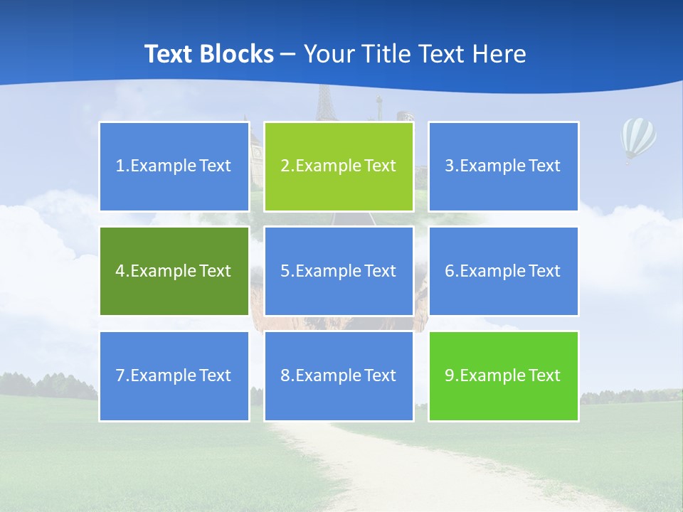 Retro City Isolated PowerPoint Template