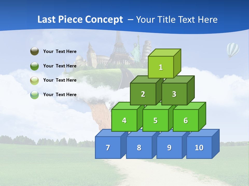 Retro City Isolated PowerPoint Template