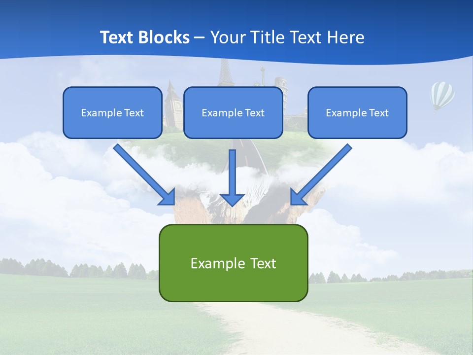 Retro City Isolated PowerPoint Template
