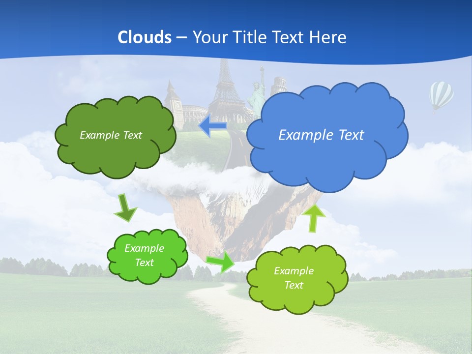 Retro City Isolated PowerPoint Template