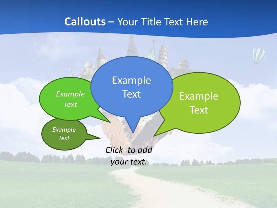 Retro City Isolated PowerPoint Template