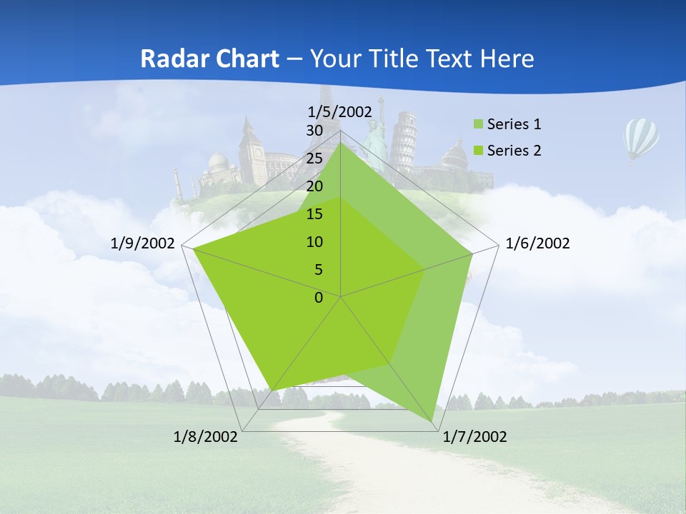 Retro City Isolated PowerPoint Template