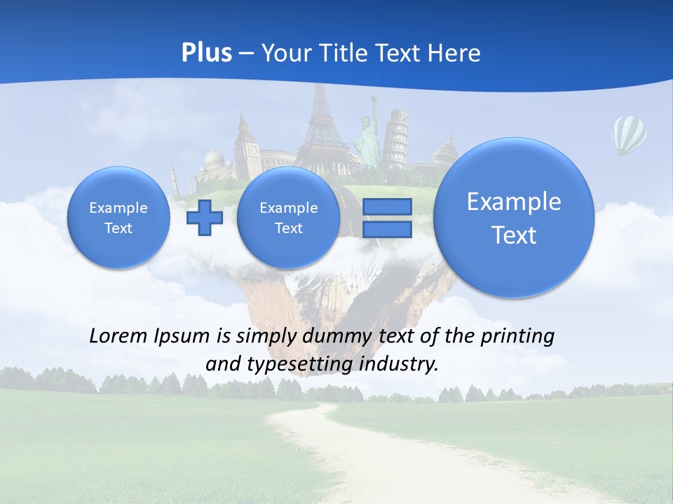 Retro City Isolated PowerPoint Template