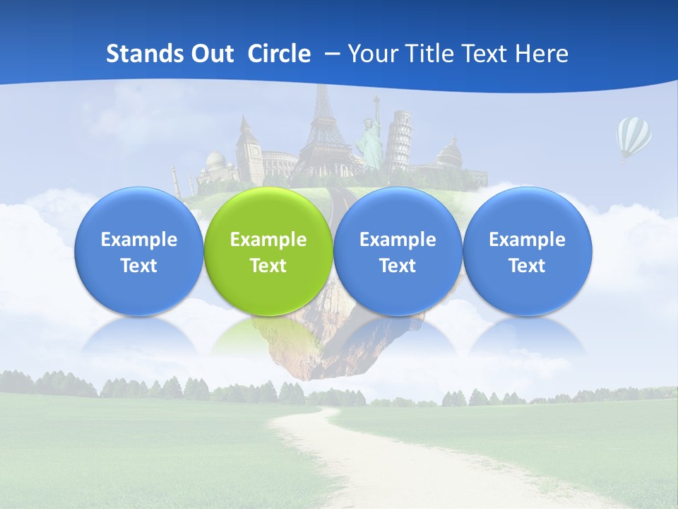 Retro City Isolated PowerPoint Template