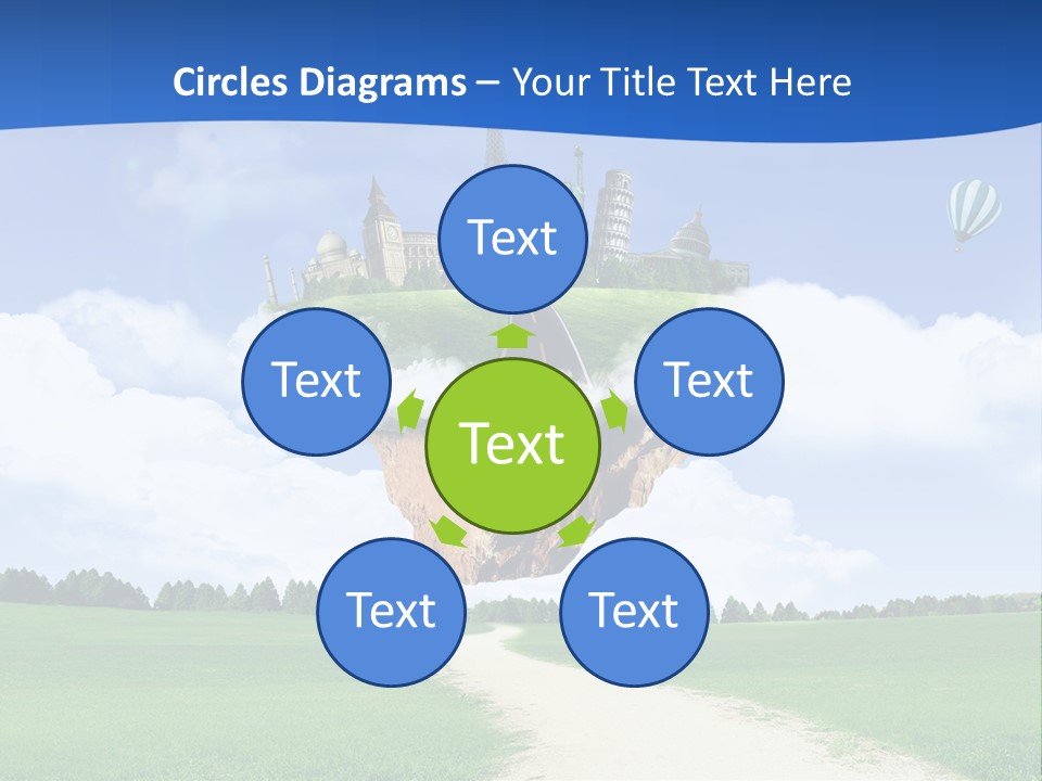 Retro City Isolated PowerPoint Template