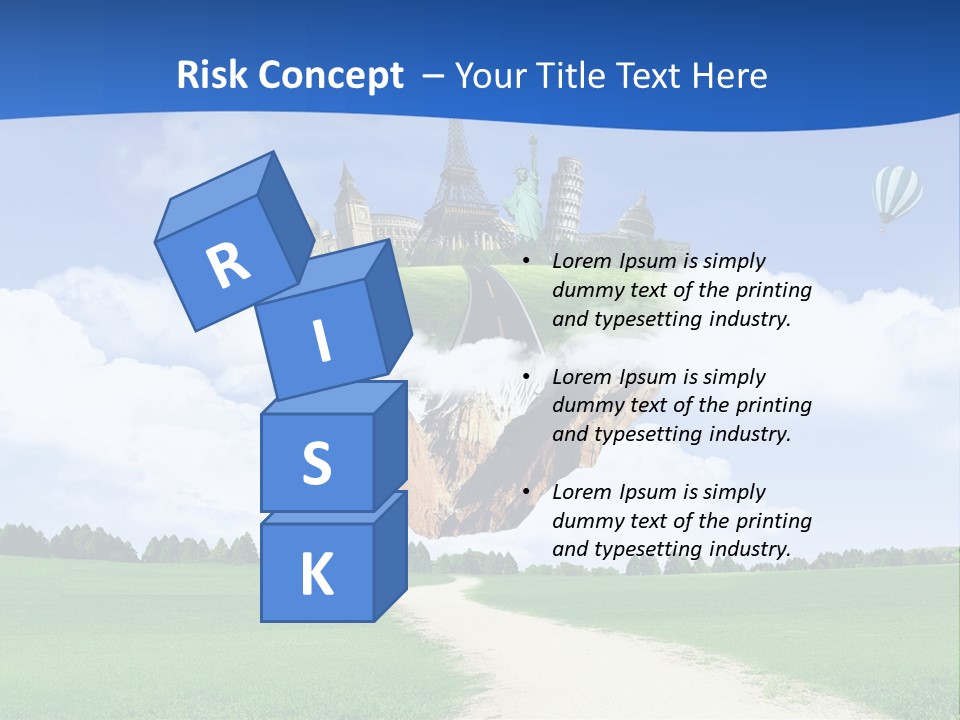 Retro City Isolated PowerPoint Template