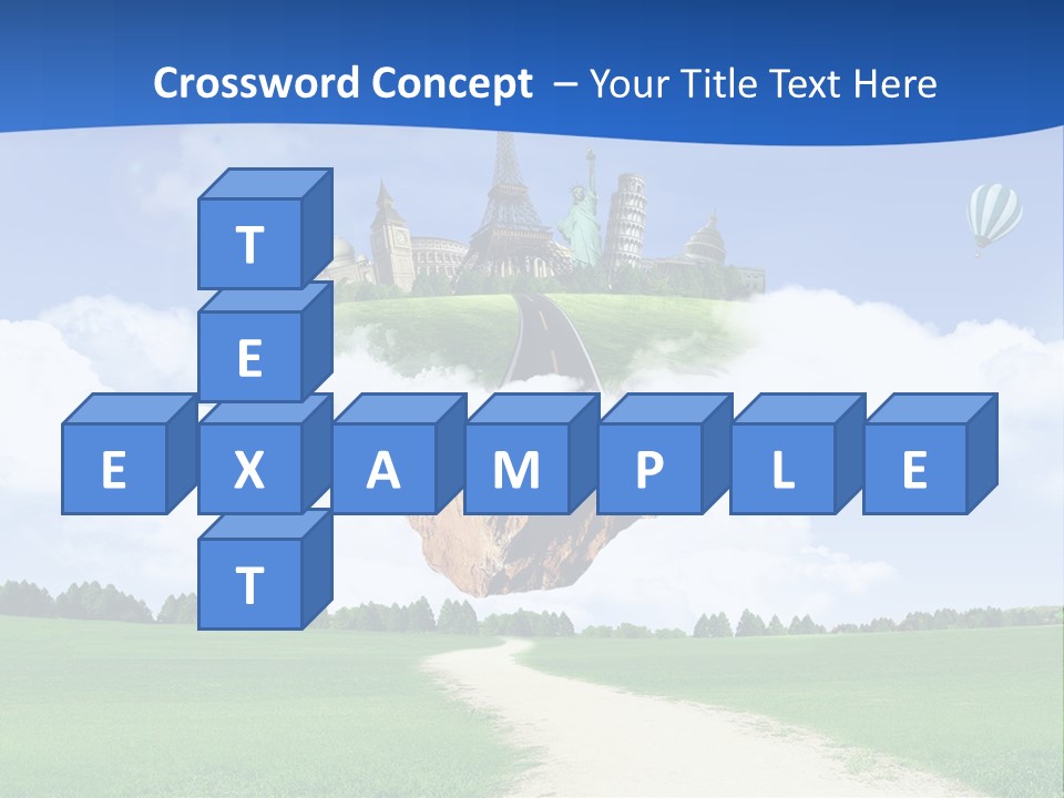 Retro City Isolated PowerPoint Template