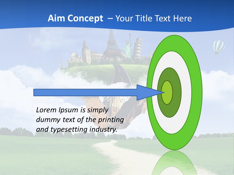 Retro City Isolated PowerPoint Template